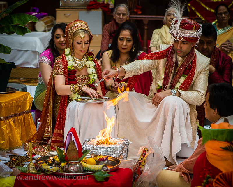 Kelvingrove Hindu Mandir wedding photography ceremony